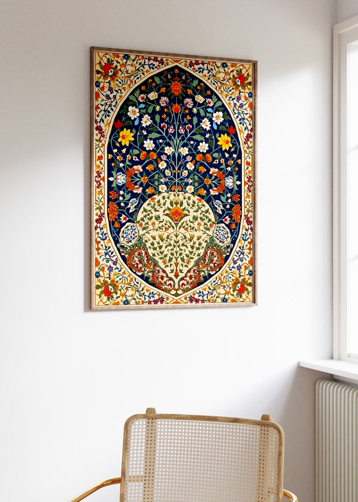 Islamic Floral Art Print, Traditional Pattern - Image 3