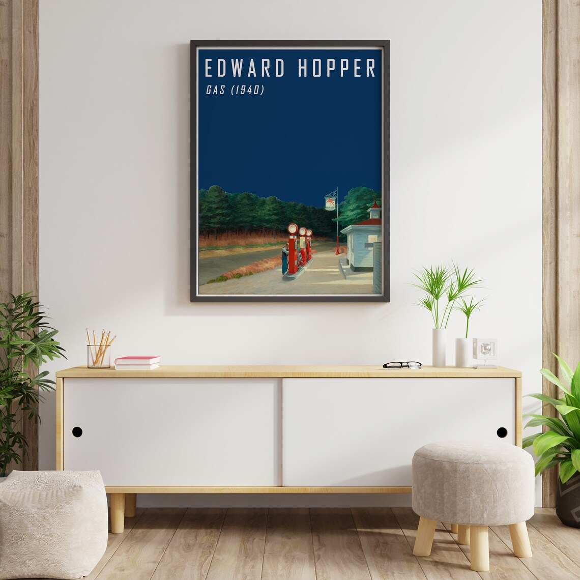 Edward Hopper Gas Exhibition Poster Print - Image 2