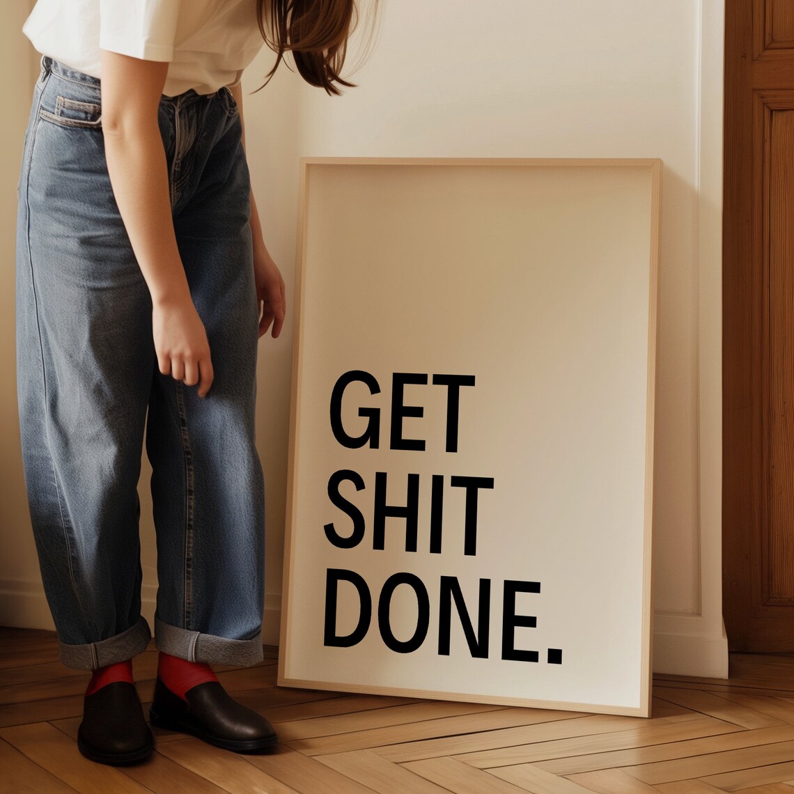 Get Shit Done Office Poster, Home Office Decor - Image 5