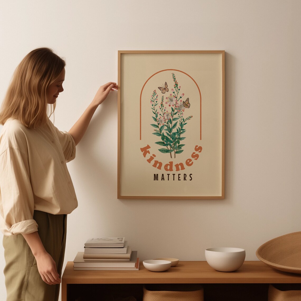 Kindness Matters Quote, Hippie Poster Print - Image 4