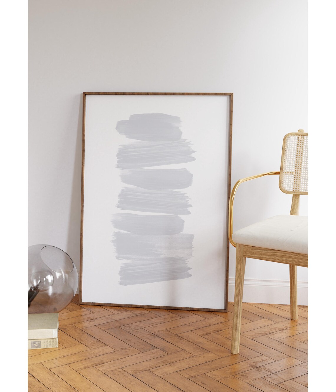 Minimalist Abstract Brush Stroke, Modern Wall Art - Image 5