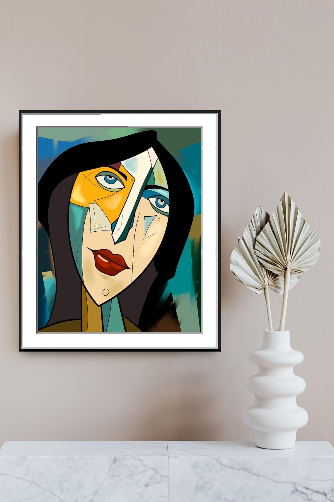 Cubism Portrait, Abstract Picasso Style Portrait - Image 5