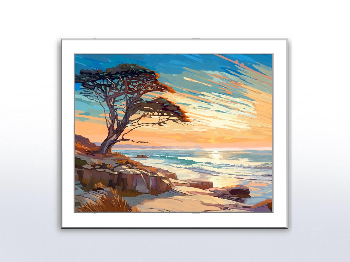 The Sentinel By The Sea, Seascape Art Print - Image 5