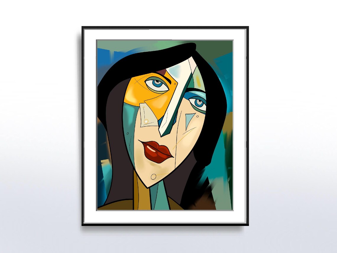Cubism Portrait, Abstract Picasso Style Portrait - Image 4