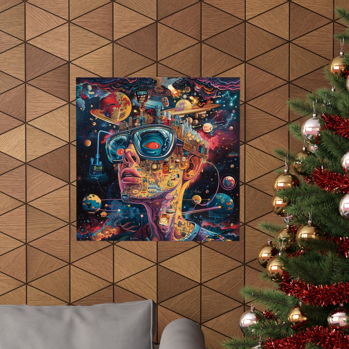 Restless Mind Modern Abstract Portrait Art - Image 4