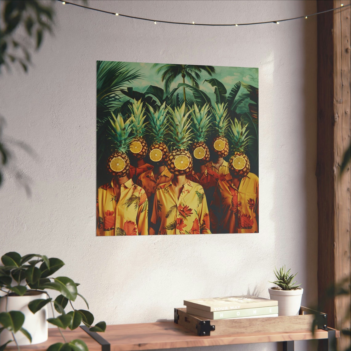 Citrus Squad Poster, Abstract Pineapple Art - Image 3