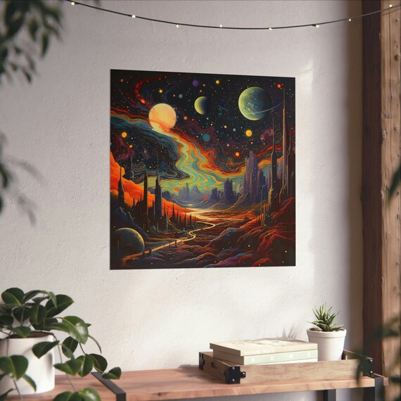 Post Impressionist On Another Planet, Trippy Space