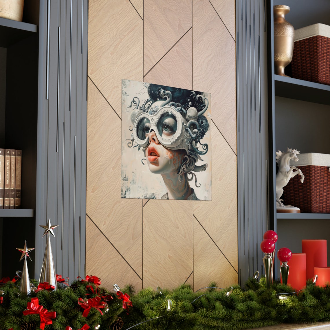 Serenity Girl, Futuristic Girl With Glasses Art Print - Image 3