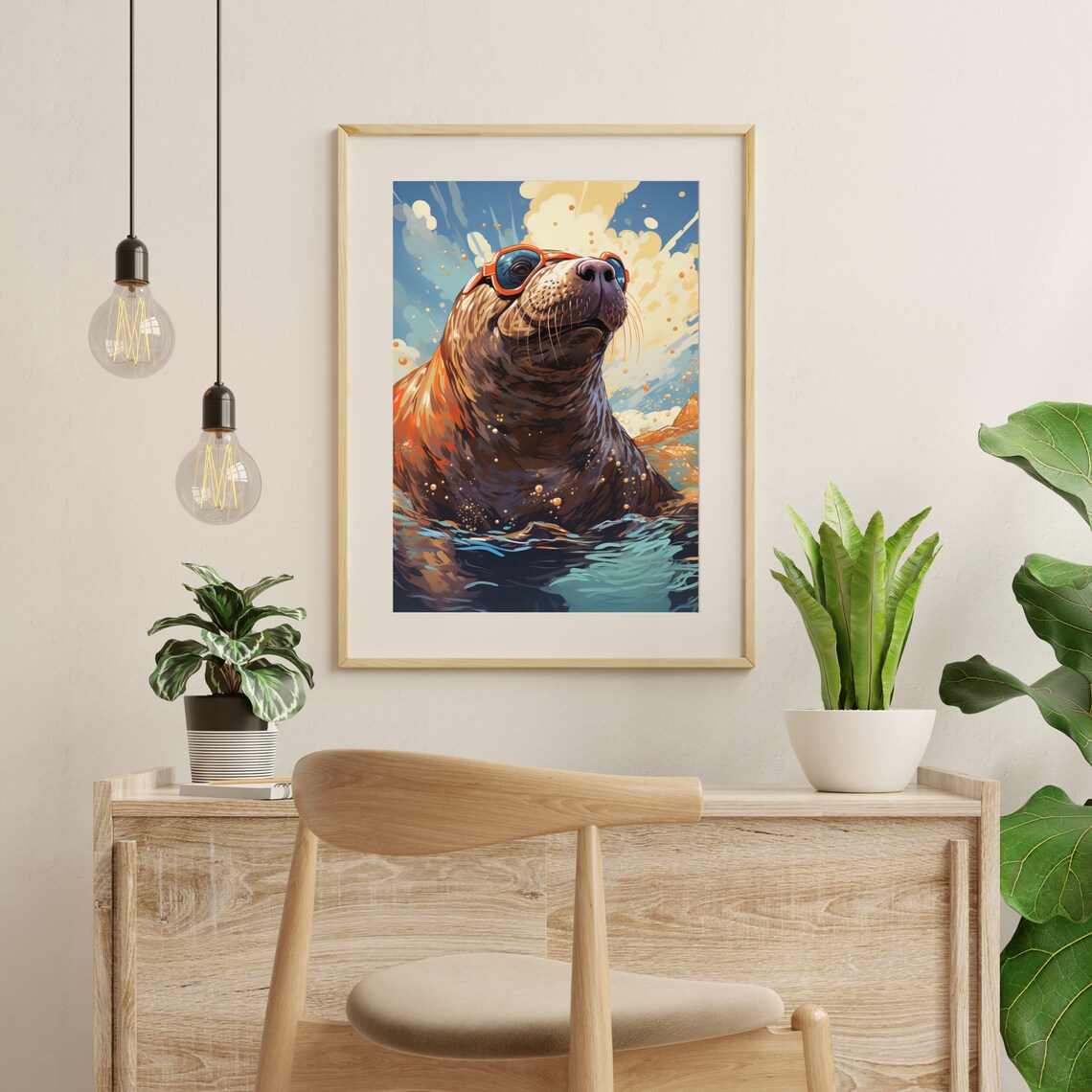 Mr Flubber The Seals Day Off, Abstract Seal Art