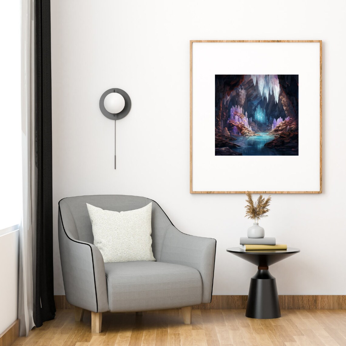 Crystal Cave Geode Poster, Rock Lovers Art - Image 3