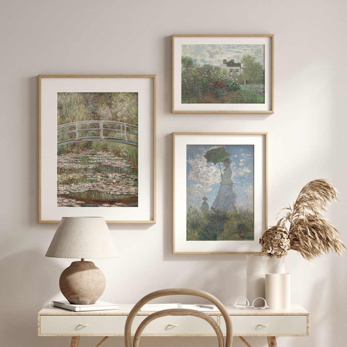 Claude Monet Bridge Over a Pond of Water Lilies Classic Poster - Image 2