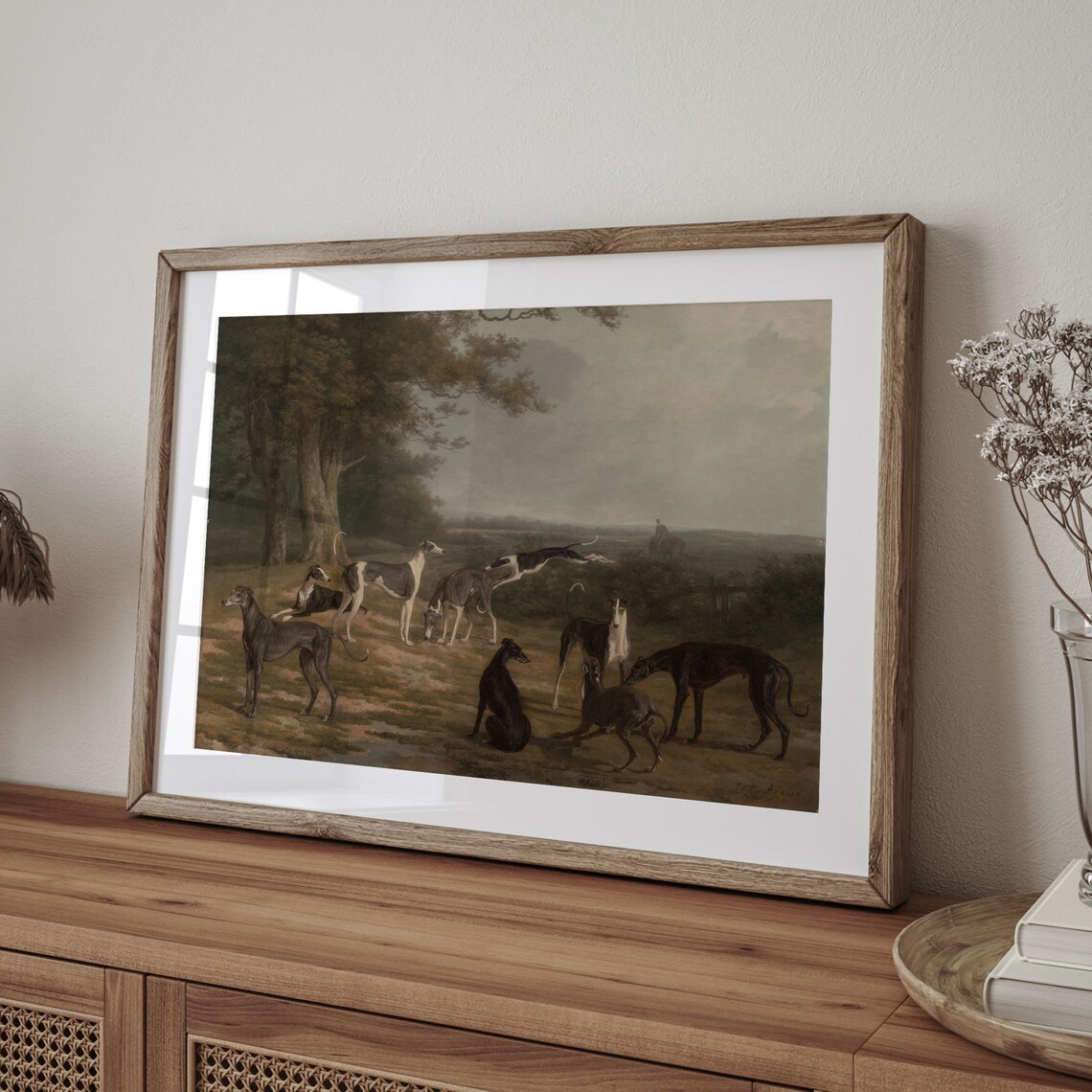 Vintage Greyhound Art Print, Classic Dog Painting - Image 4