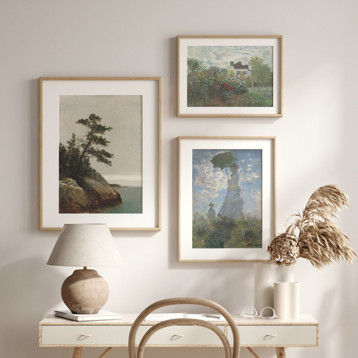 Vintage Tree Country Landscape Art Print, Farmhouse Decor - Image 2