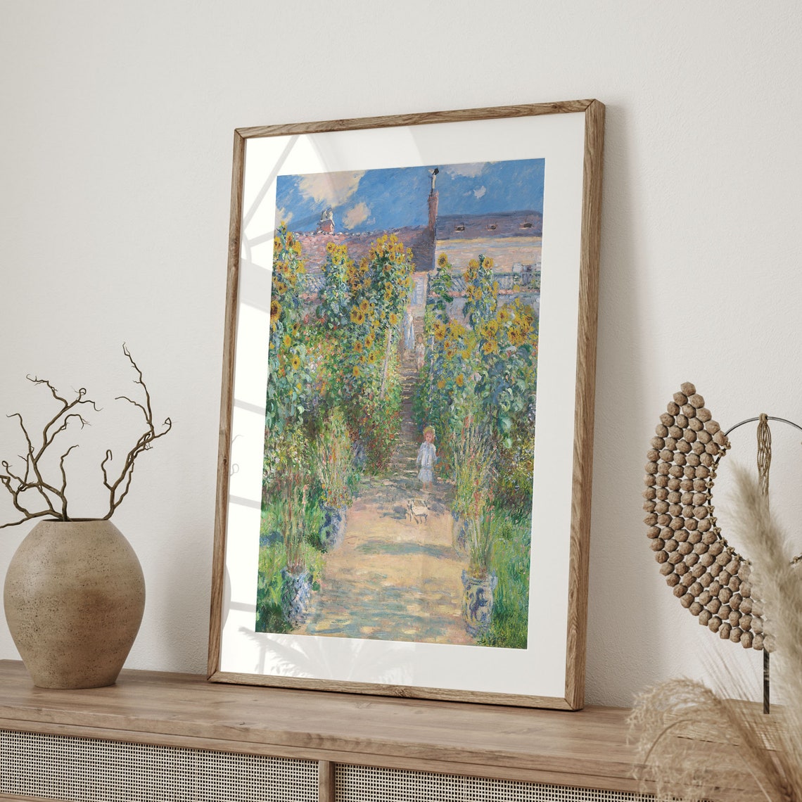 Claude Monet Artists Garden Sunflower Path Impressionist Art Poster - Image 4