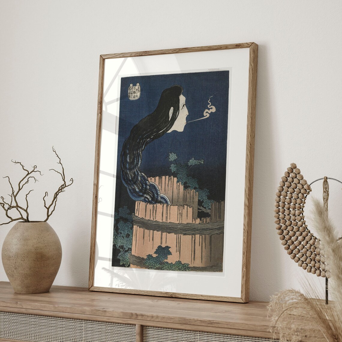 Hokusai Mansion of Plates Japanese Ghost Ukiyo E Horror Art Poster - Image 4