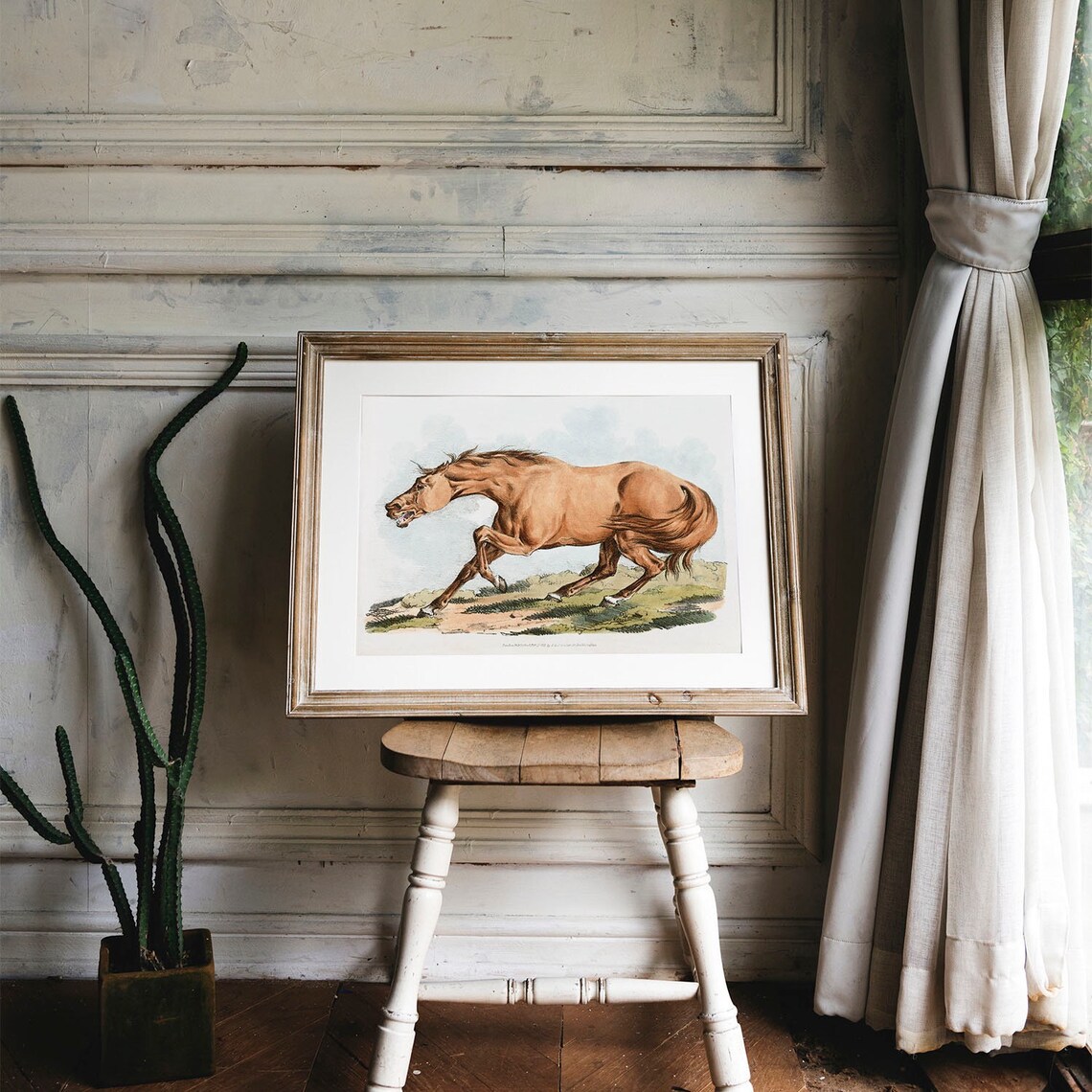 Horse Vintage Drawing Poster, Antique Illustration - Image 4