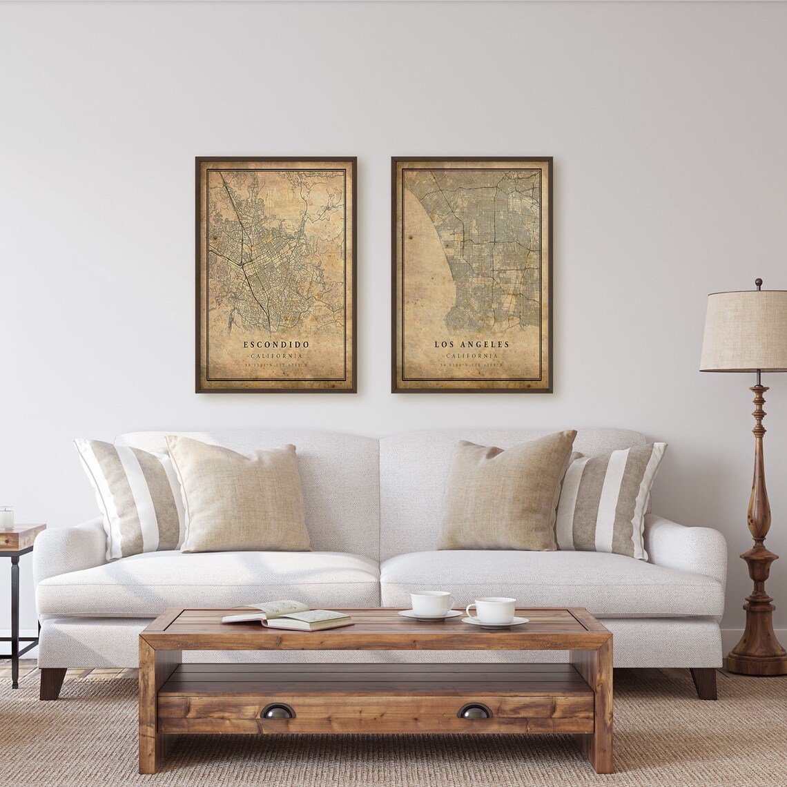 Escondido Vintage Map Poster, Rustic California Travel Print - Image 4