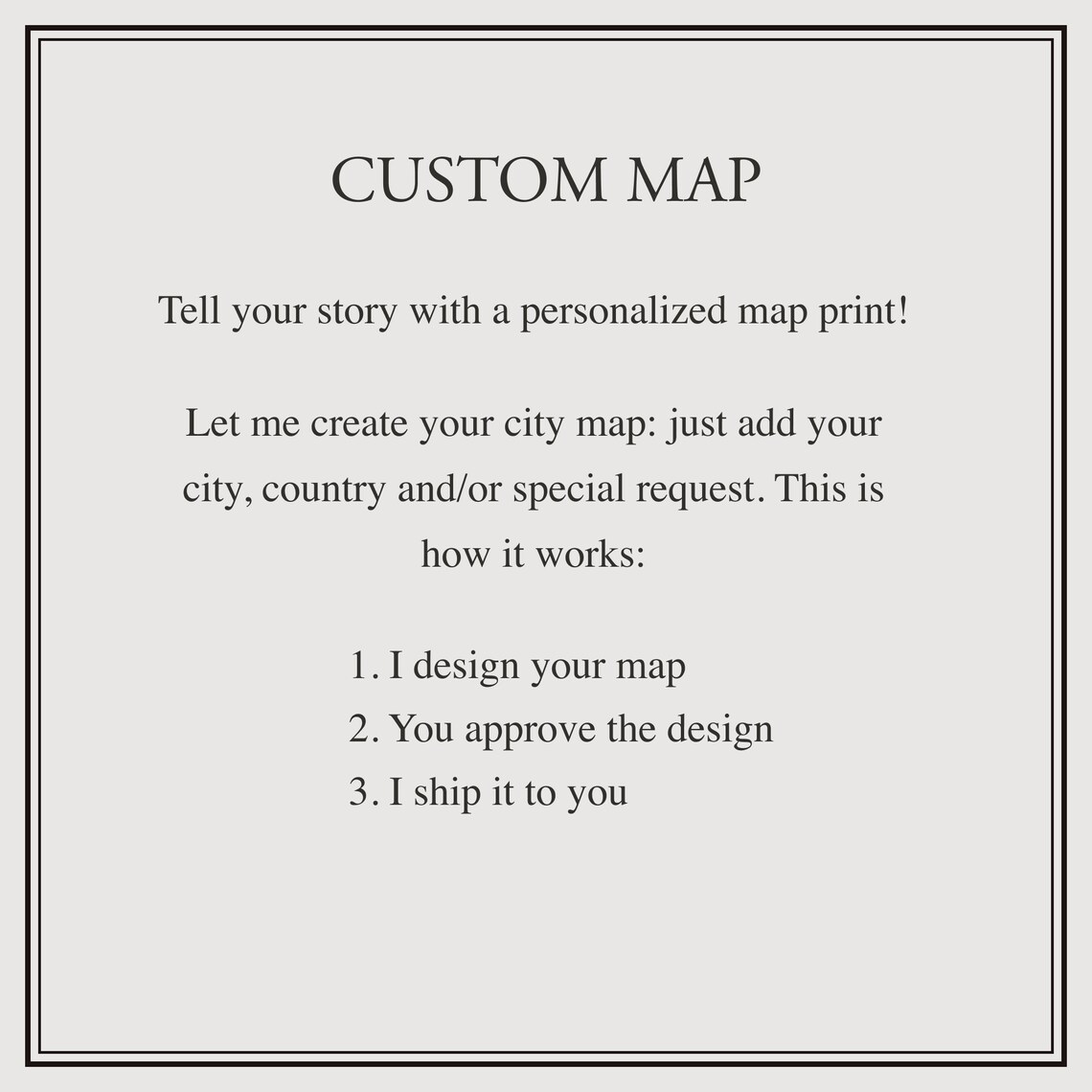 Custom City Map Print, Vintage Style Road Map - Image 2