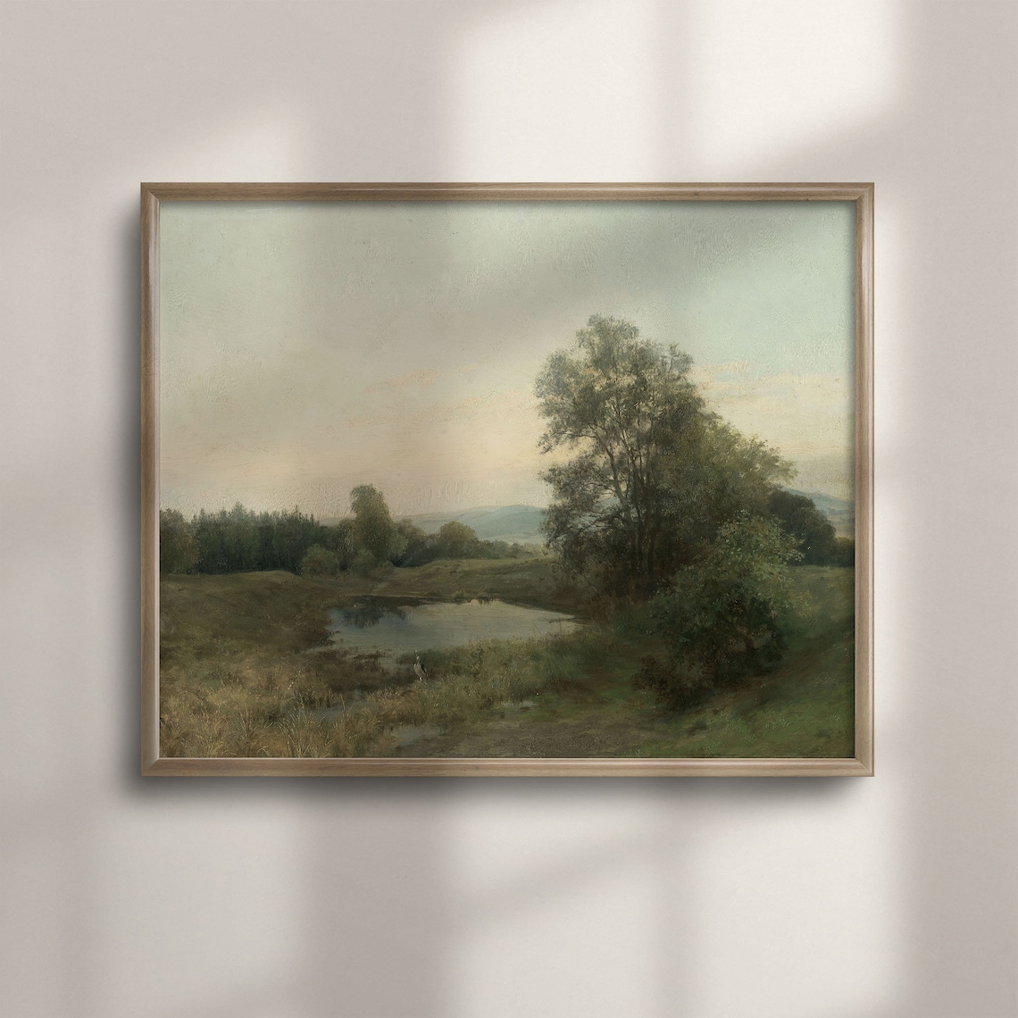 Countryside Landscape Vintage Farmhouse Art Print
