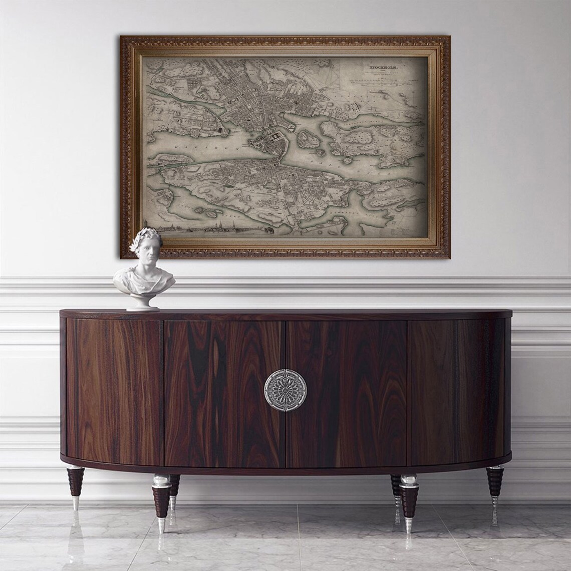 Stockholm Vintage Map, Travel Poster Art Print - Image 2