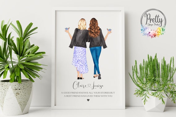 A Good Friend Knows All Your Stories Best Friend Quote Poster