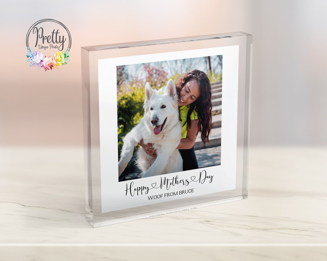 Personalised Mothers Day Photo Gift From the Dog Keepsake Print