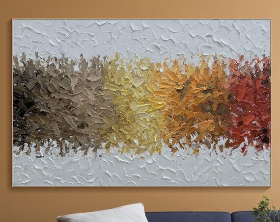 Earthy Abstract Gradient In Gold Rust And Brown Texture Poster