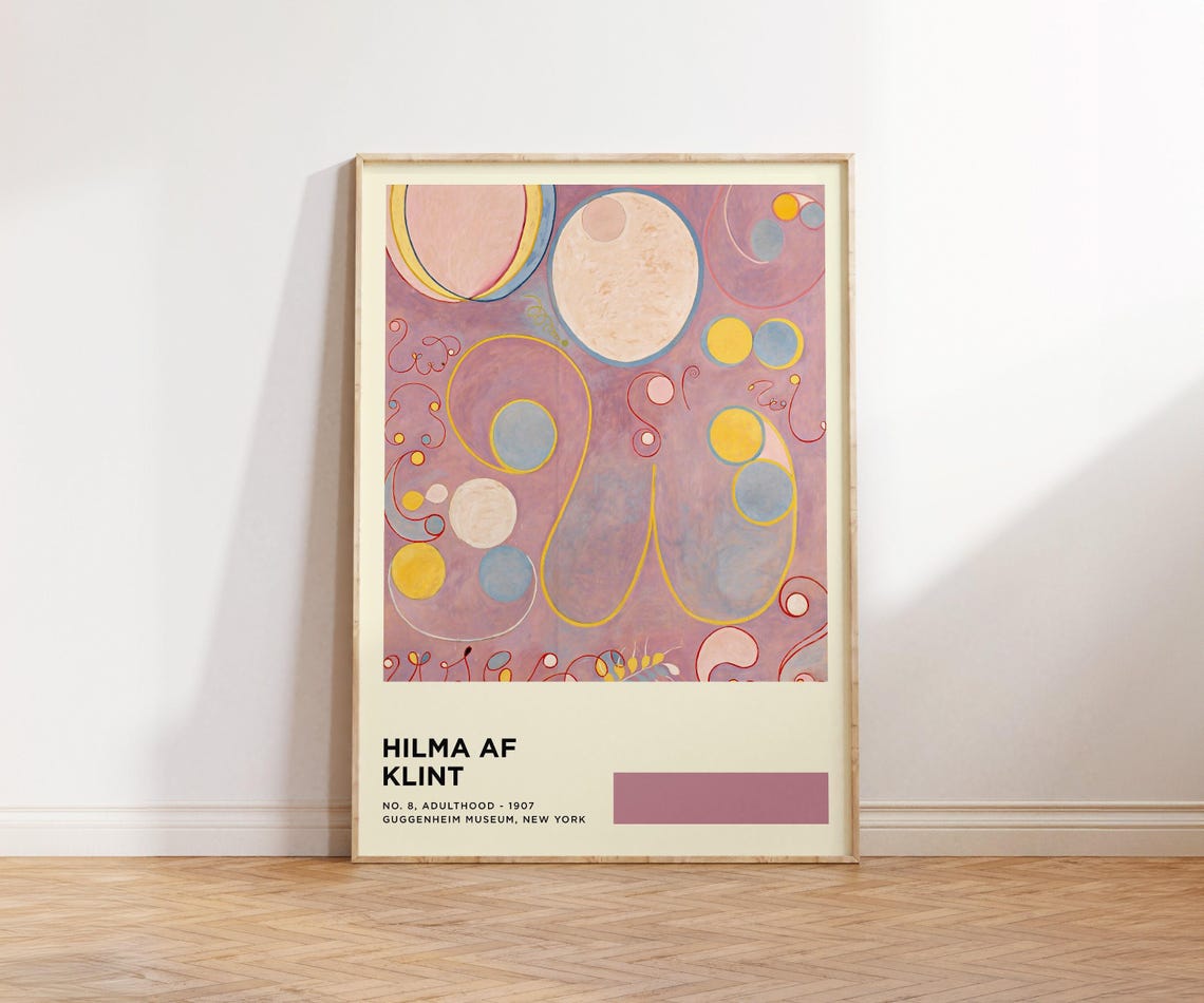 Hilma af Klint No 8 Adulthood 1907 Pastel Abstract Art Print