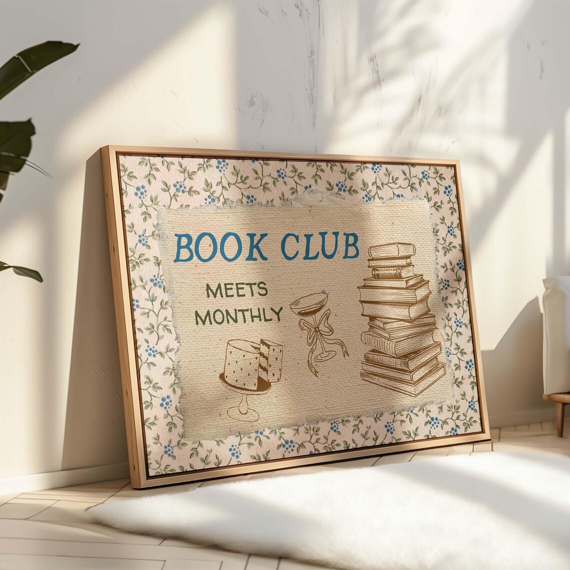 Book Club Prints, Cute Reading Lover Poster - Image 5