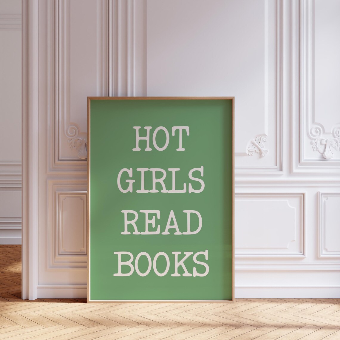 Hot Girls Read Books, Minimalist Bookish Art - Image 2