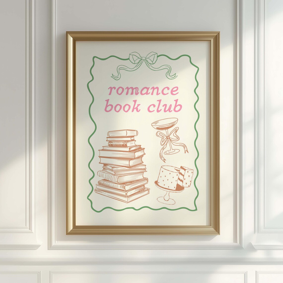 Romance Book Club Reading Nook, Book Lovers Art Print - Image 5