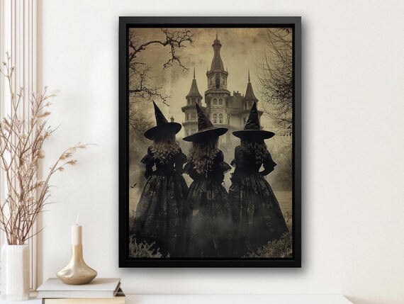 Three Witches Halloween Poster