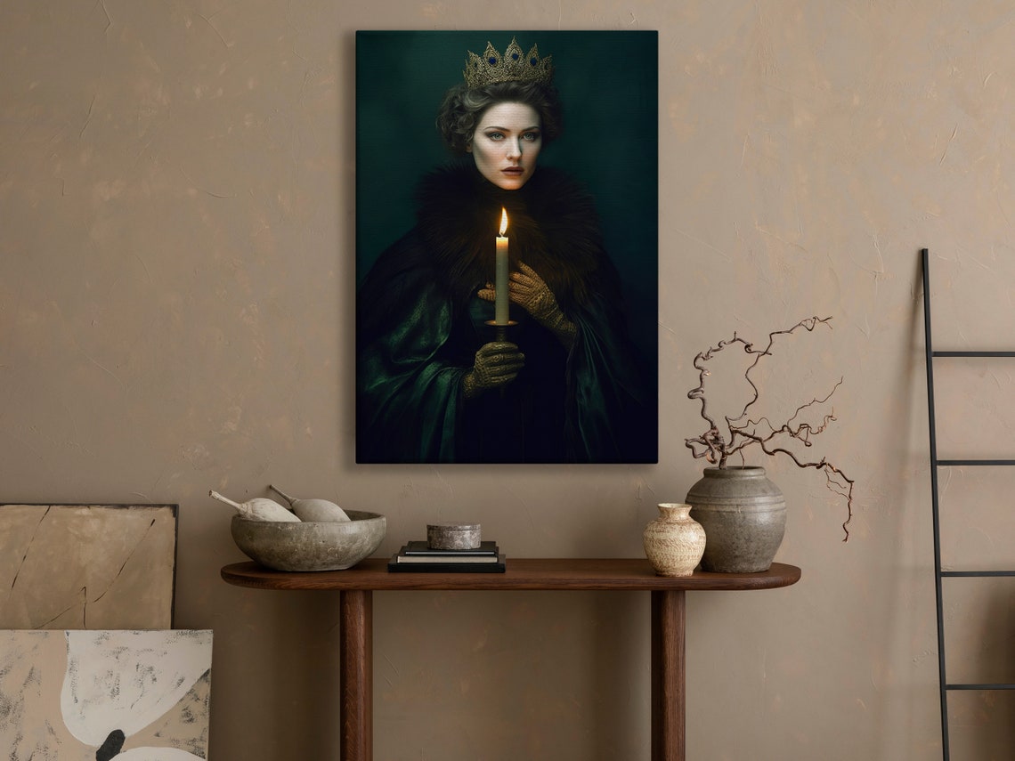 Dark Victorian Woman Painting Victorian Art Print Victorian Print Gothic Woman Art Print Victorian Woman Poster Print - Image 4
