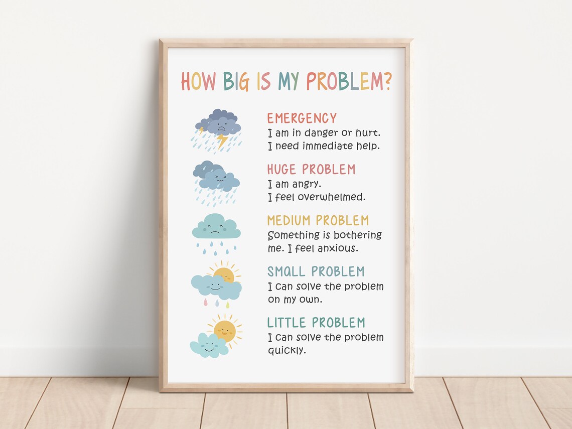 How Big Is My Problem? Psychology Art Print