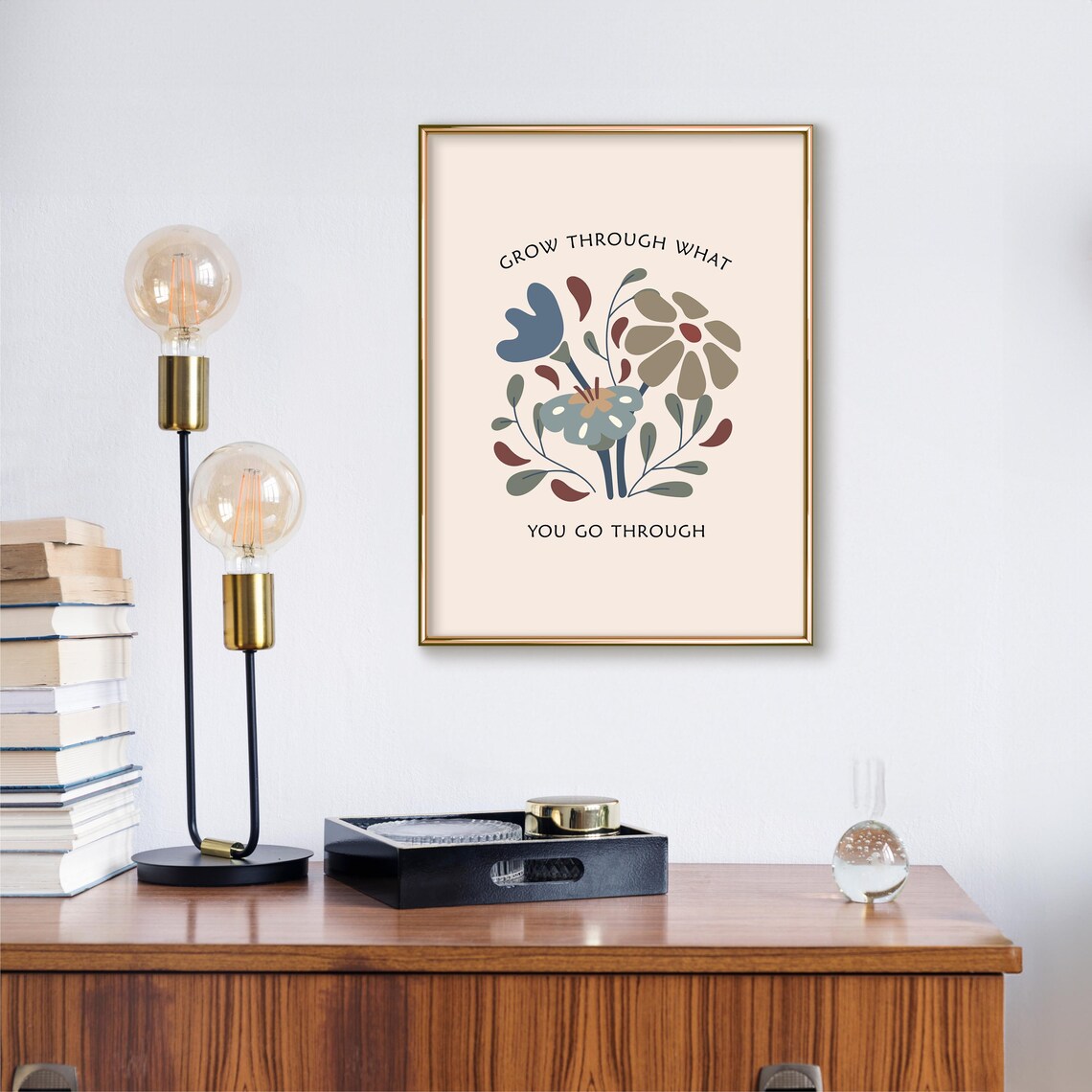 Grow Through What You Go Through Motivational Print - Image 2