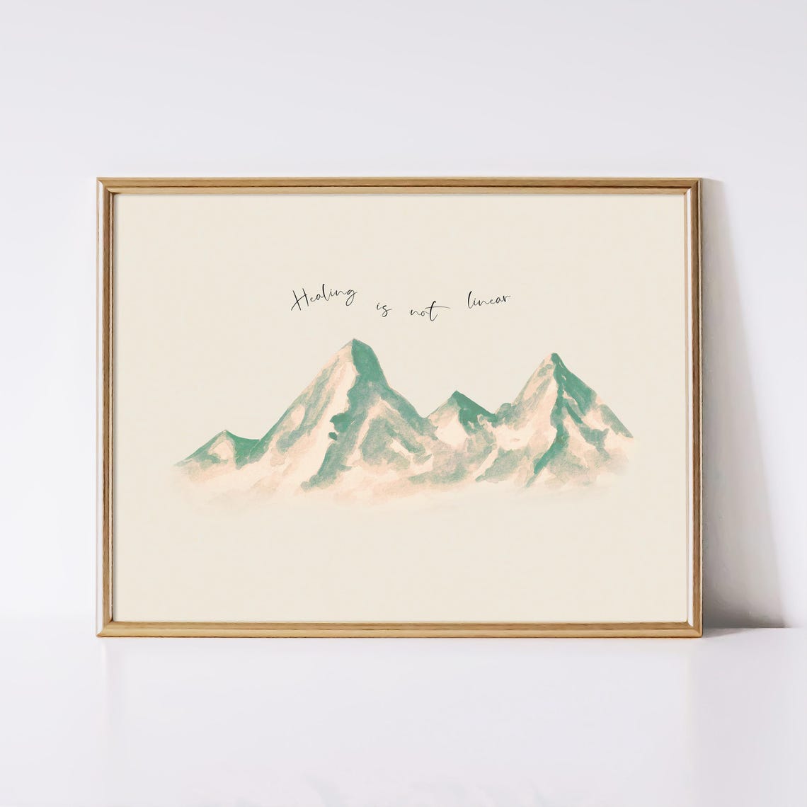 Healing Is Not Linear Vintage Art Print