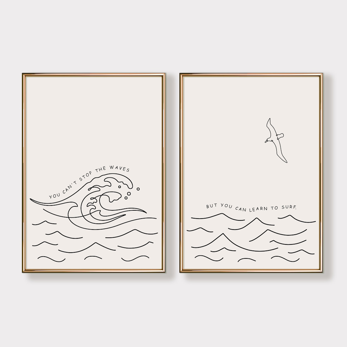 You Can't Stop The Waves, Learn To Surf Art Print - Image 3