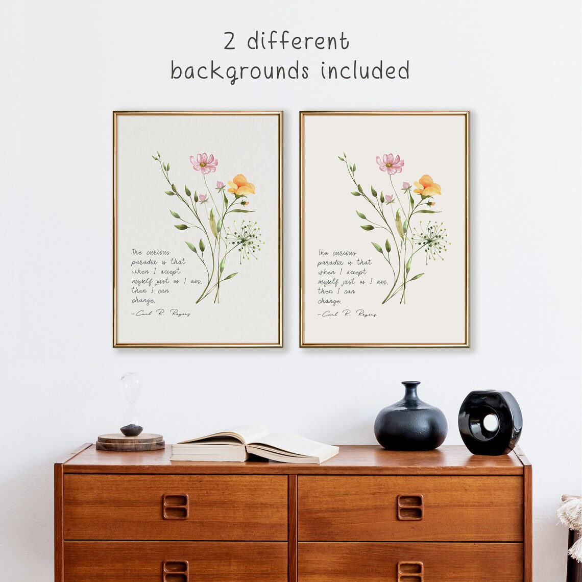 Carl Rogers Quote Art Print, Psychology Wall Decor - Image 2