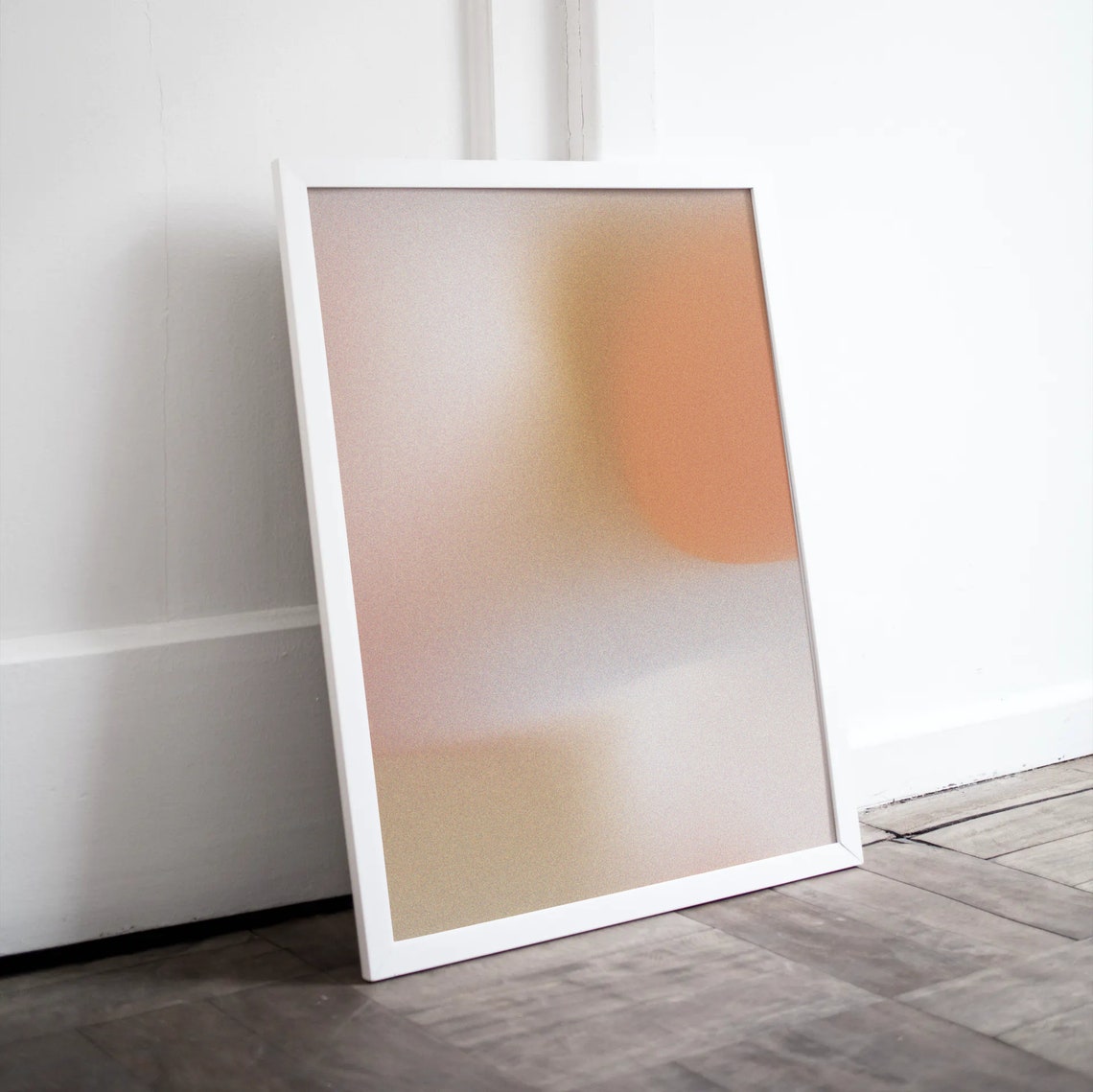 Beige Abstract Watercolor Poster Soft Blush And Terracotta Tones - Image 4