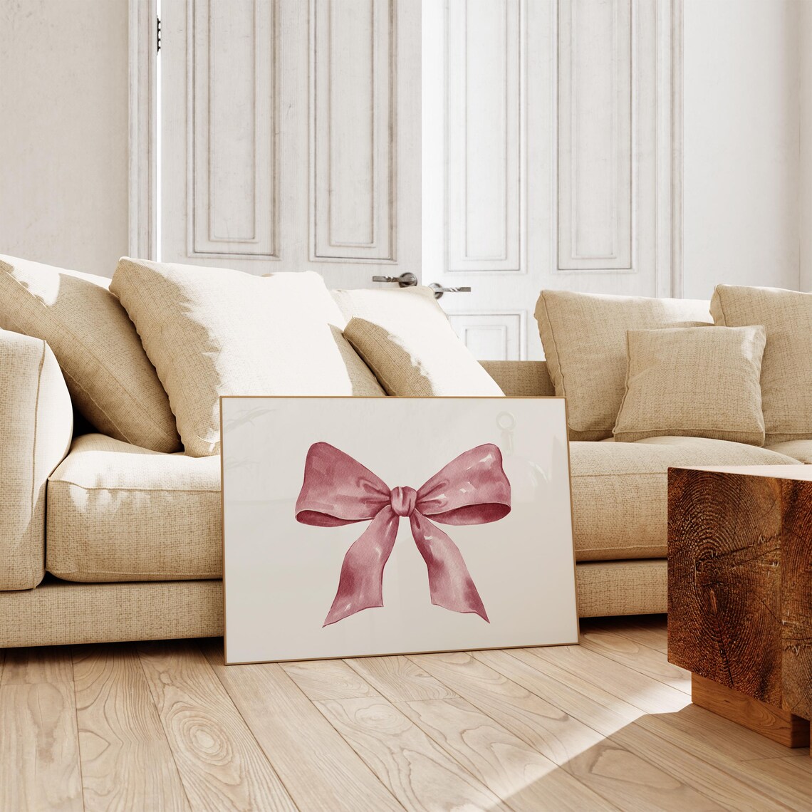 Coquette Bow Print, Preppy Balletcore Art Print - Image 4