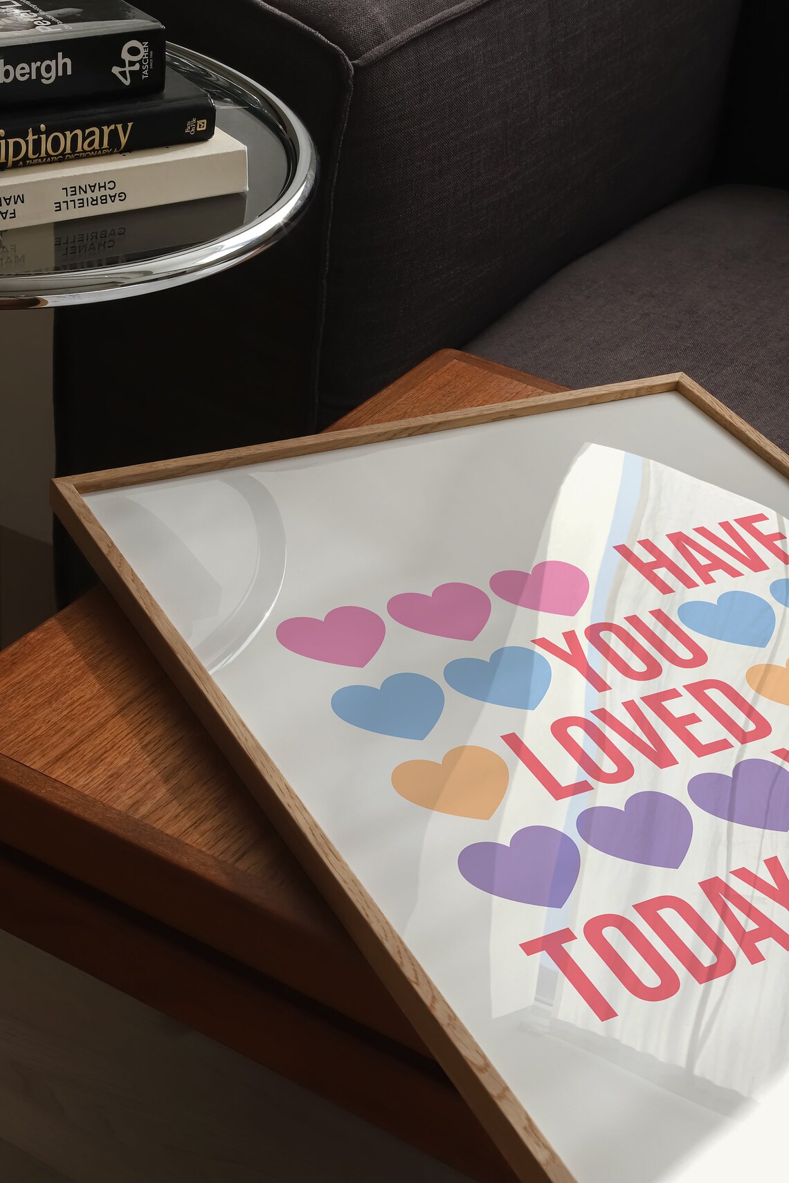Have You Loved You Today Pastel Hearts Self Love Quote Poster - Image 2