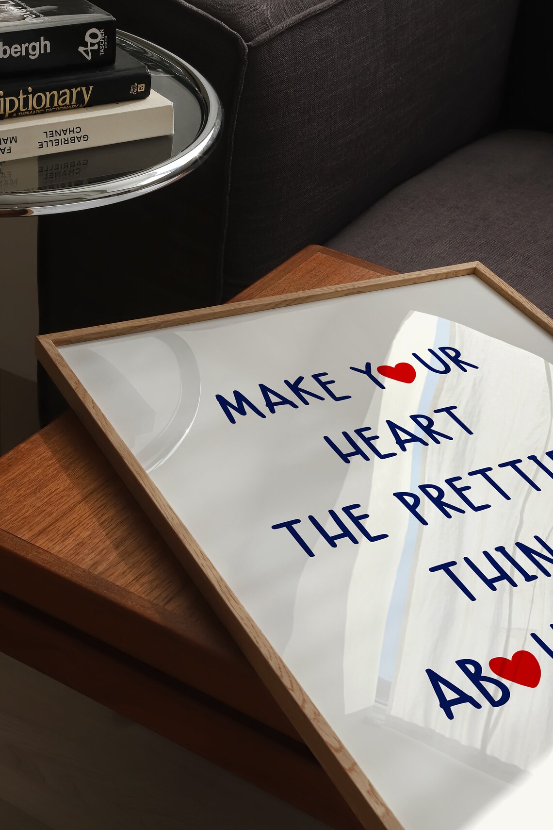 Heart Quote Print, Feminine Living Room Wall Art - Image 4