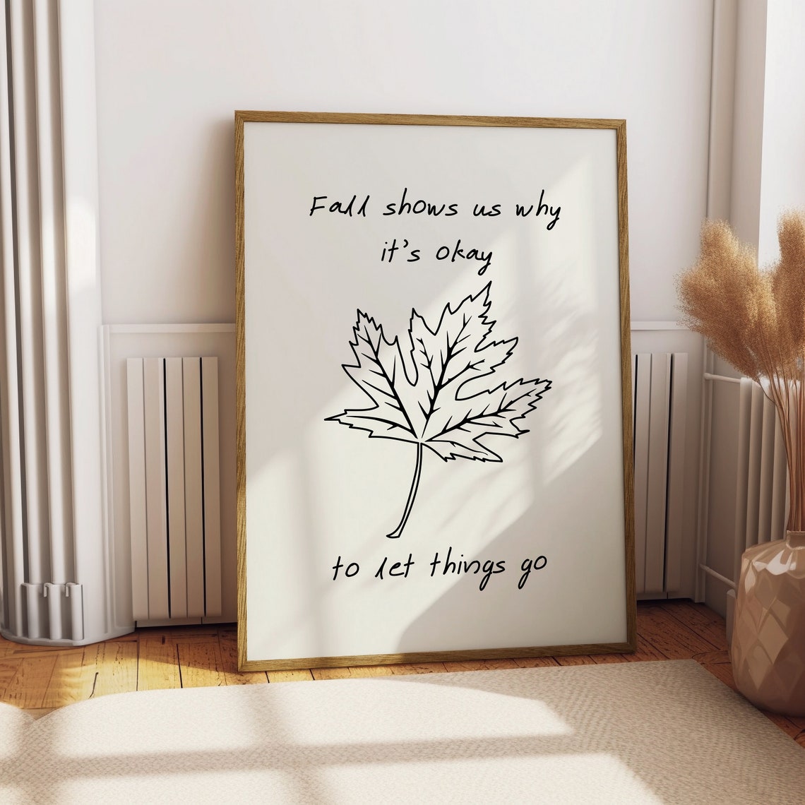 Fall Quote Print Cozy Autumn Printables Wall Art Trendy Autumn Quotes Neutral Fall Art Print Minimalist Fall Decor - Image 2