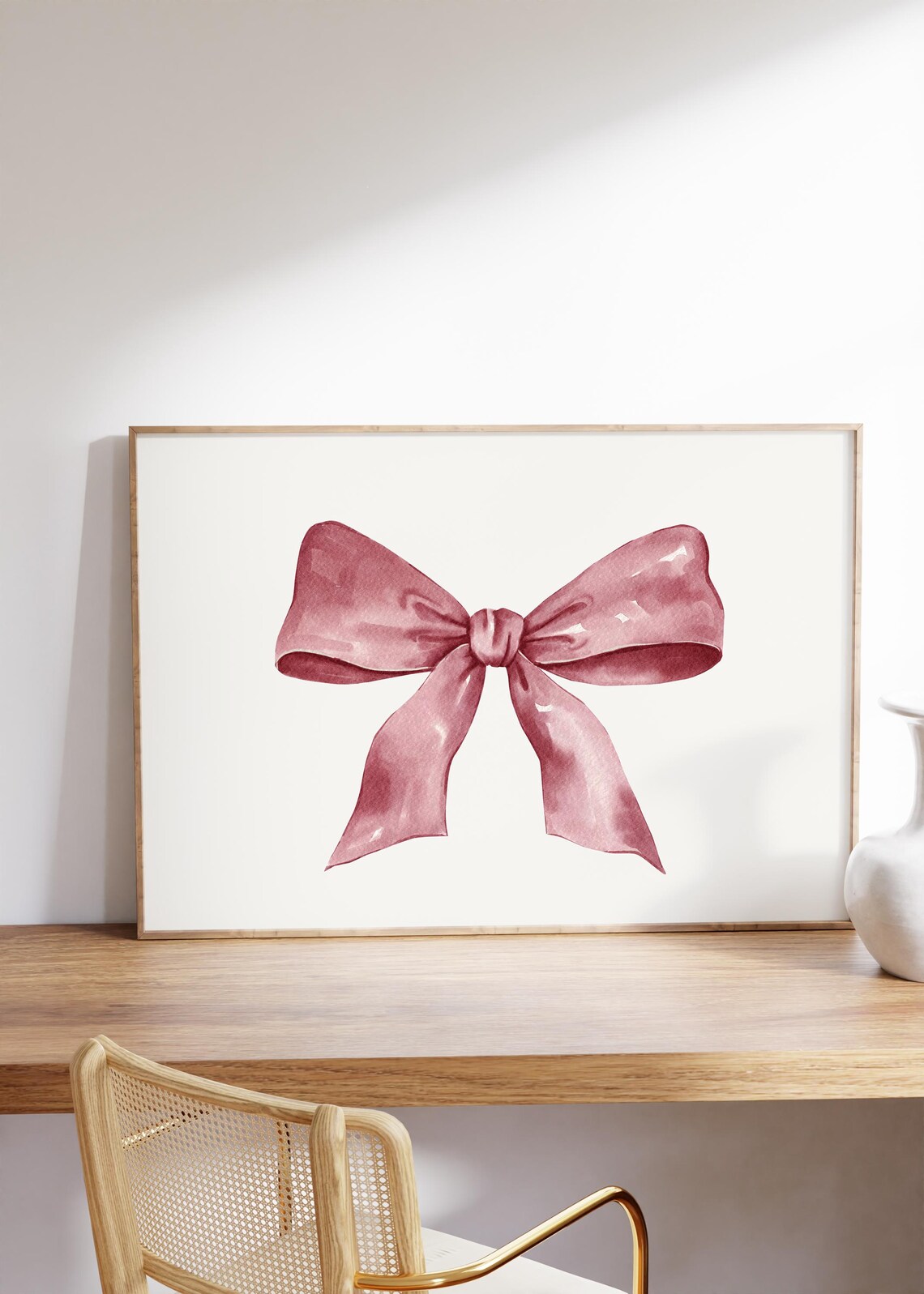 Coquette Bow Print, Preppy Balletcore Art Print - Image 3