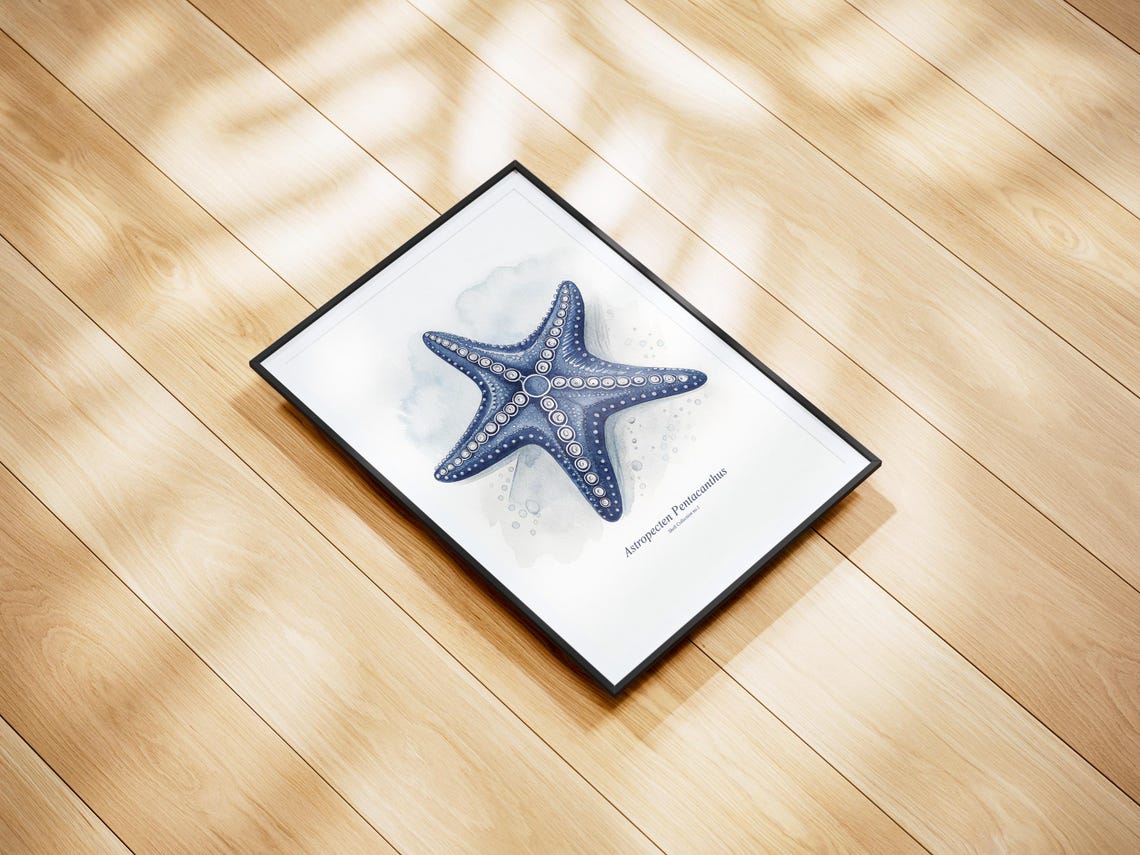 Watercolor Seashell Art Print, Coastal Antique Sketch - Image 2