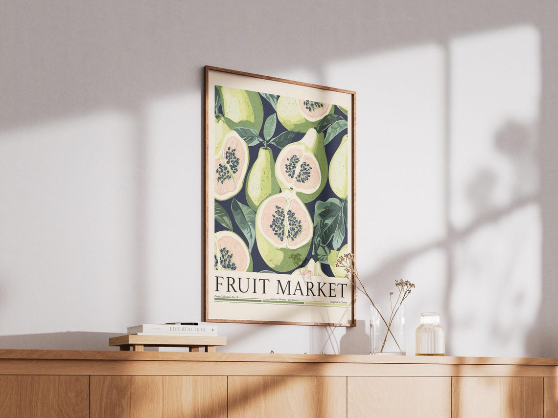 Guava Fruit Market Poster, Kitchen Wall Decor - Image 2