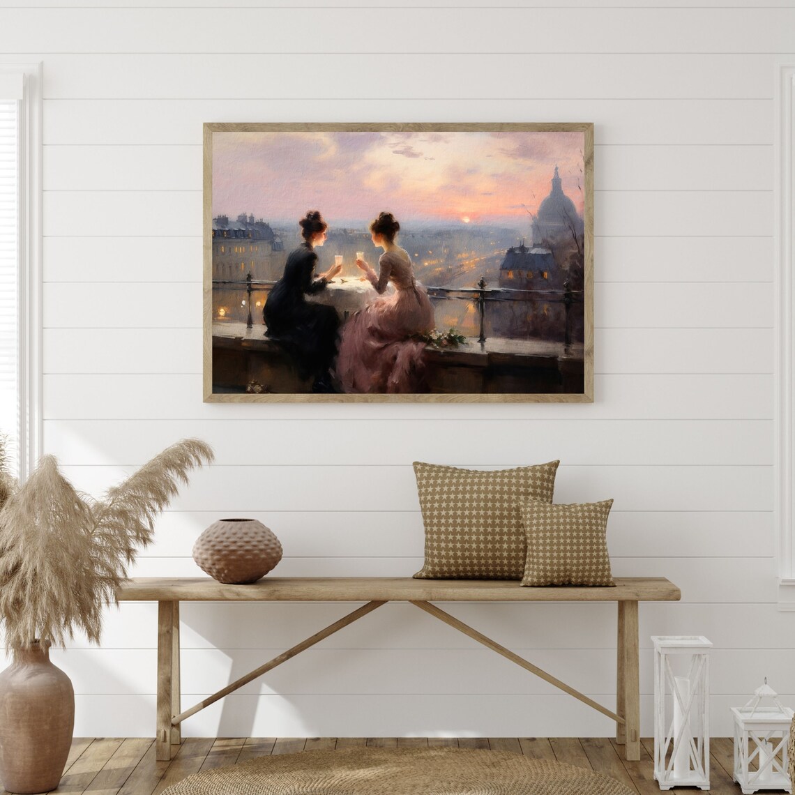 Paris Rooftop Retro Travel Poster, Vintage Decor - Image 3