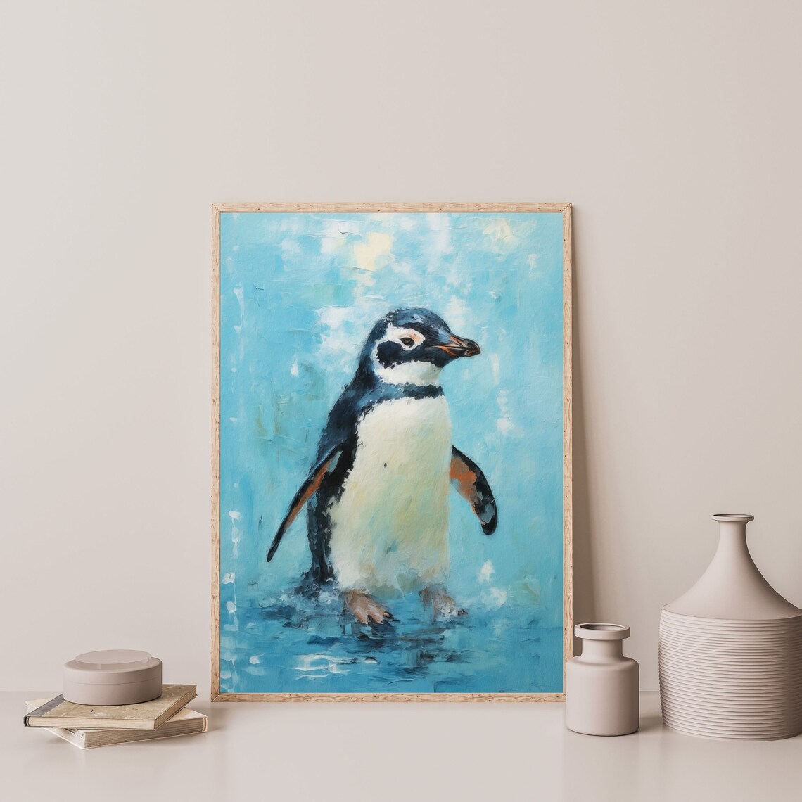 Penguin Kids Nursery Decor, Cute Animal Art Print - Image 3