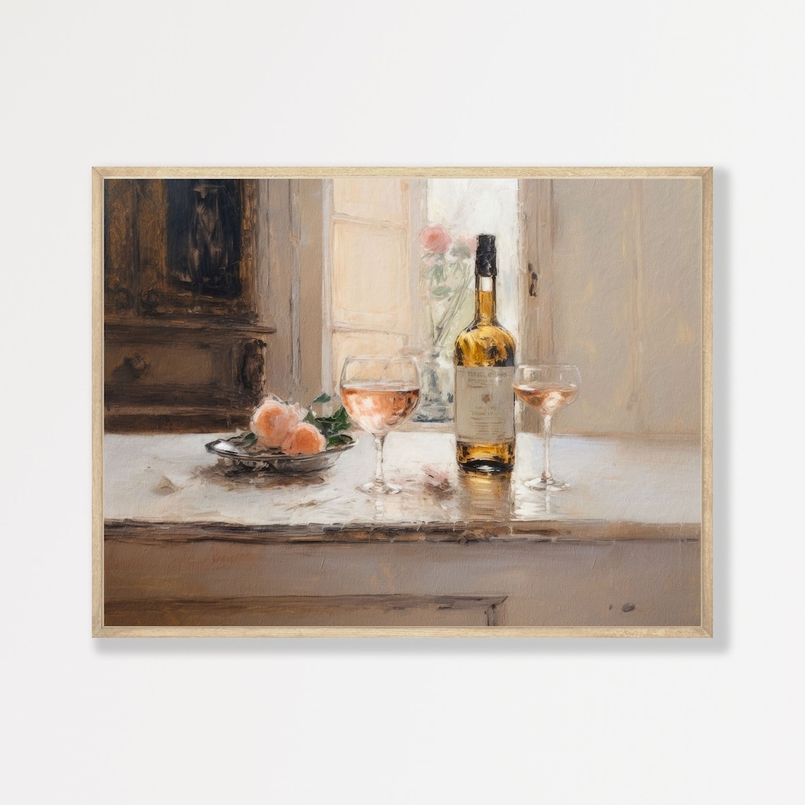 Rustic Still Life Painting, Retro Vintage Art Print
