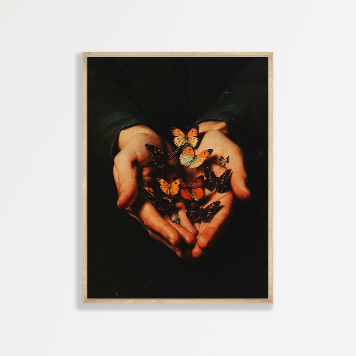 Moth Painting, Dark Academia Vintage Art Print